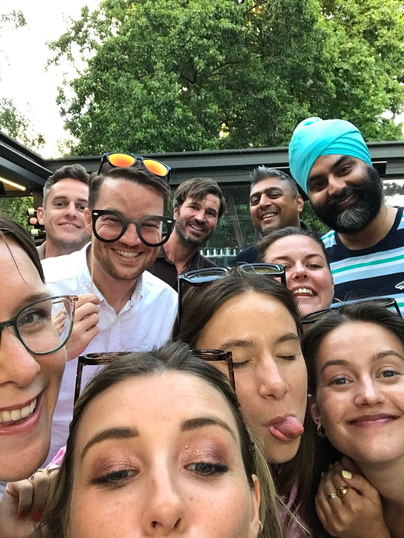 Selfie with the Clarity team at the summer party